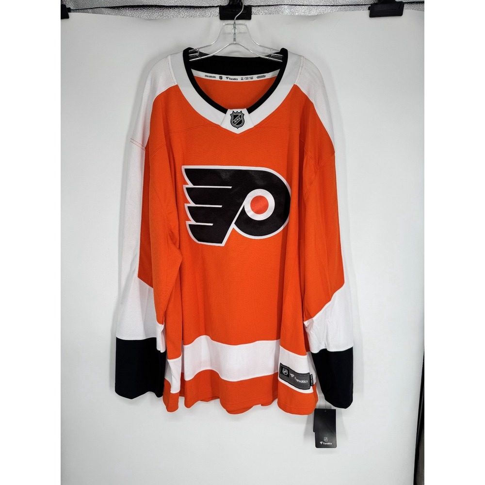 Fanatics Philadelphia Flyers Home Jersey Mens 4XL Blank No Player NHL Hockey